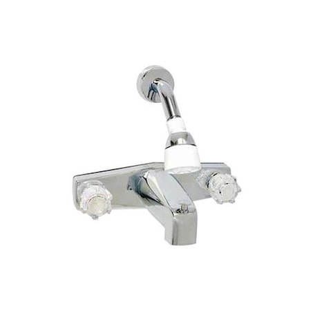 8 In. RV Tub & Shower Diverter Faucet With Shower Head Kit